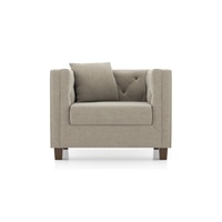 Windsor 1 Seater Fabric Sofa (Colour: Oyster Beige)
