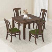 Brighton Square 4 Seater Dining Table With Fabio Dining Chair Set