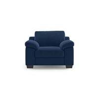 Esquel Premium 1 Seater Fabric Sofa in Lapis Blue Colour