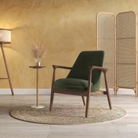 Dakota Lounge Chair In Stria Olive