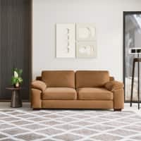 Esquel Premium 3 Seater Fabric Sofa in Ochre velvet Colour