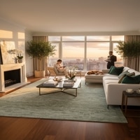 Verdant Linea Carpet 5 X 7