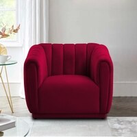 Rosa Fabric Sofa (Maroon)