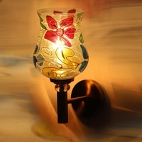 Devansh Metal Electric Wall Light in Gold Colour with Multi Shade Count of 1 Light