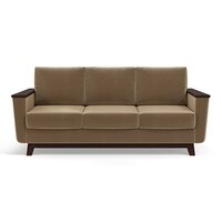 Corby Sofa Set (Colour: Fawn Velvet, Seater: 3+2+1)