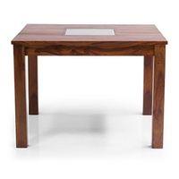 Brighton 4 Seater Dining Table In Teak Finish