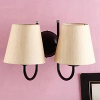 Webb Off White Fabric Wall Light