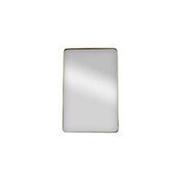 LustrousSteel Gold Wall Mirror