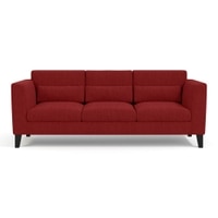 Lewis 3 Seater Fabric Sofa in Salsa Red Colour