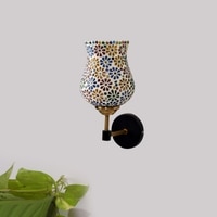 Devansh Metal Electric Wall Light in Black Colour with Multi Shade Count of 1 Light