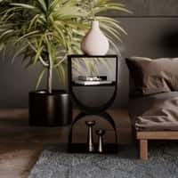 Nextstep D End Table Black