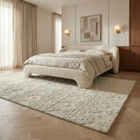 Jaipur Rugs Soft Textured Wool 6'6x9'10 Feet Nickel Hand Knotted Rug Carpet