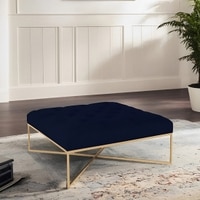 Ema Ottoman in Navy Blue Colour