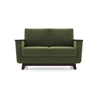 Corby Essential 2 Seater Fabric Sofa In Moss Green