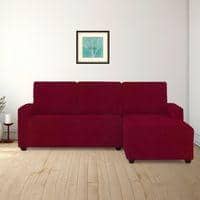 Right Aligned 2 Seater Right Aligned Chaise Magenta Sofa Cover