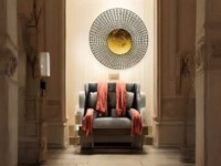 W-Midnight Abstract Metal Wall Decor in Multicolor Set of 1