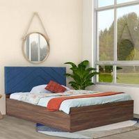 Mudra Bed With Premium Leatherette Fabric And Box Storage Queen Bed