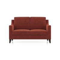 Abbey Sofa (Colour : Dark Coral, Cushion : Soft, Seating Capacity : 2 Seater)