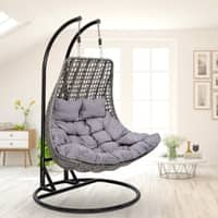 Premium Double Seater Spoon Swing 6 Star Grey