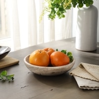 Large Marble Bowl for Fruits, Pasta, and Multi-Utility Use