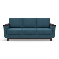 Corby Luxe 3 Seater Fabric Sofa in Colonial Blue Colour