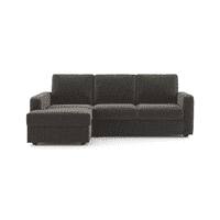 Apollo Compact Sofa (Colour : Smoke, Cushion : Soft, Back Type : Regular, Seating Capacity : Left Aligned 2 Seater + Left Aligned Chaise)