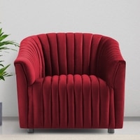 Camro Fabric Sofa (Maroon)