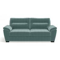 Adelaide Luxe 3 Seater Fabric Sofa in Dusty Turquoise Velvet Colour