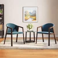 Dorothy Fabric Accent Chair In Blue Colour