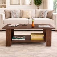 Spydercraft Penio Modern Coffee Table in Columbian Walnut Finish