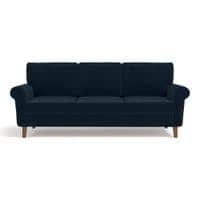 Oxford Sofa (Colour : Sea Port Blue Velvet, Cushion : Soft, Seater : 3+2+1)