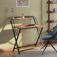 Bruno Solid Wood Study Table in Teak Finish