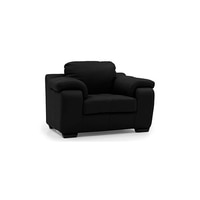 Trissino 1 Seater Leather Sofa in Licorice Colour