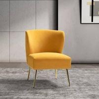 Rabel Accent Chair in Yellow Colour