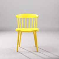 Kepler Brooks Aura Cafeteria Dining Chair in Yellow Colour