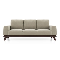 Granada Essential 3 Seater Fabric Sofa In Oyster Beige Colour