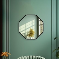 Aluminium Octagon Decorative wall mirror by elegant arts and frames (Mirror size 500 mm)