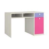 Alana Study Desk with Cabinet Drawer and Shelf in Persian Lilac Barbie Pink Colour