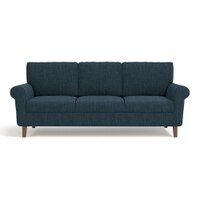 Oxford 3 Seater Fabric Sofa in Indigo Blue Colour