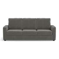 Apollo Compact Sofa Set (Colour : Ash Grey Velvet, Cushion : Hard, Back Type : High Back, Seater : 3+2+1)