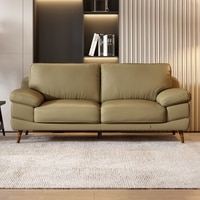 Europa 3 Seater Leatherette Sole in Light Green Colour