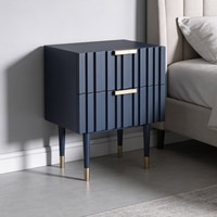 Navy Wood Side Table in Navy Blue Colour