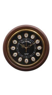16" Black Dile Victoria Wall Clock