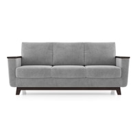 Corby Essential 3 Seater Fabric Sofa In Granite Weave