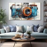 The Castle Decor Photography Art Wall Painting Wooden Framed Digital Painting 27x48 Inch