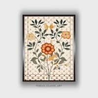 Floral Canvas Wall Prints Canvas Wall Prints Set of 1 Multicolor Matte