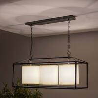 Hardy Industrial Cube 3 Light Bar Pendant in Black