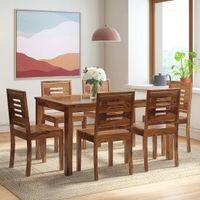 Floyd 6 Seater Dining Table Glass Top With Set Of 6 Capra Dining Chairs