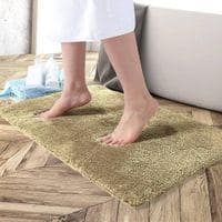 Alexis Gold Solid Natural Fiber 30x18 inches Anti-Skid Bath Mat