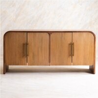 Linn Solid Wood Sideboard in Brown Colour